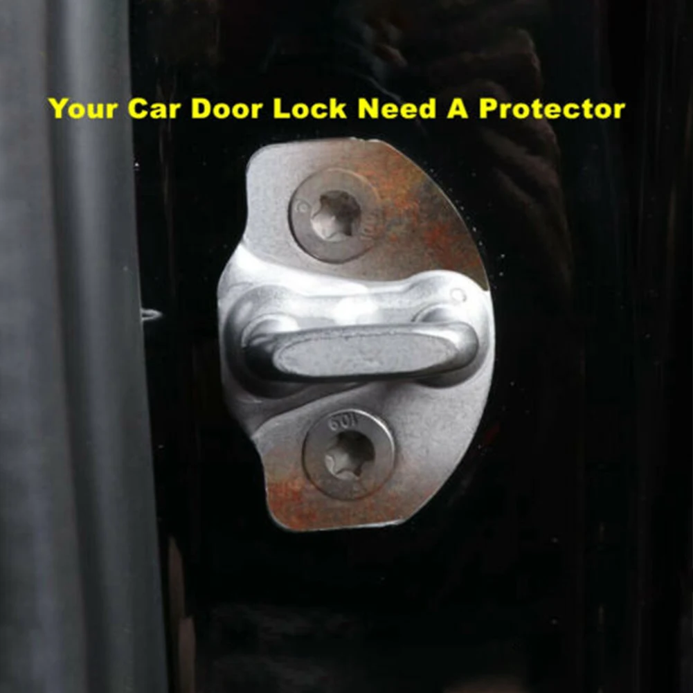 

Car Door Lock Cover Protect Buckle Cover Latch Stop Anti Rust For For Tesla Model Y 2021 2022 Car Sticker Ar Accessories
