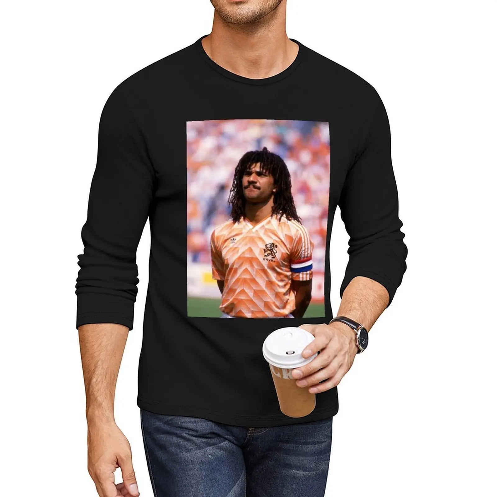 Длинная футболка Ruud Gullit, толстовка, тяжелые футболки, белые футболки для мальчиков, эстетичная одежда, мужская одежда (art.: 3920d234841b0) - 3920d234841b0