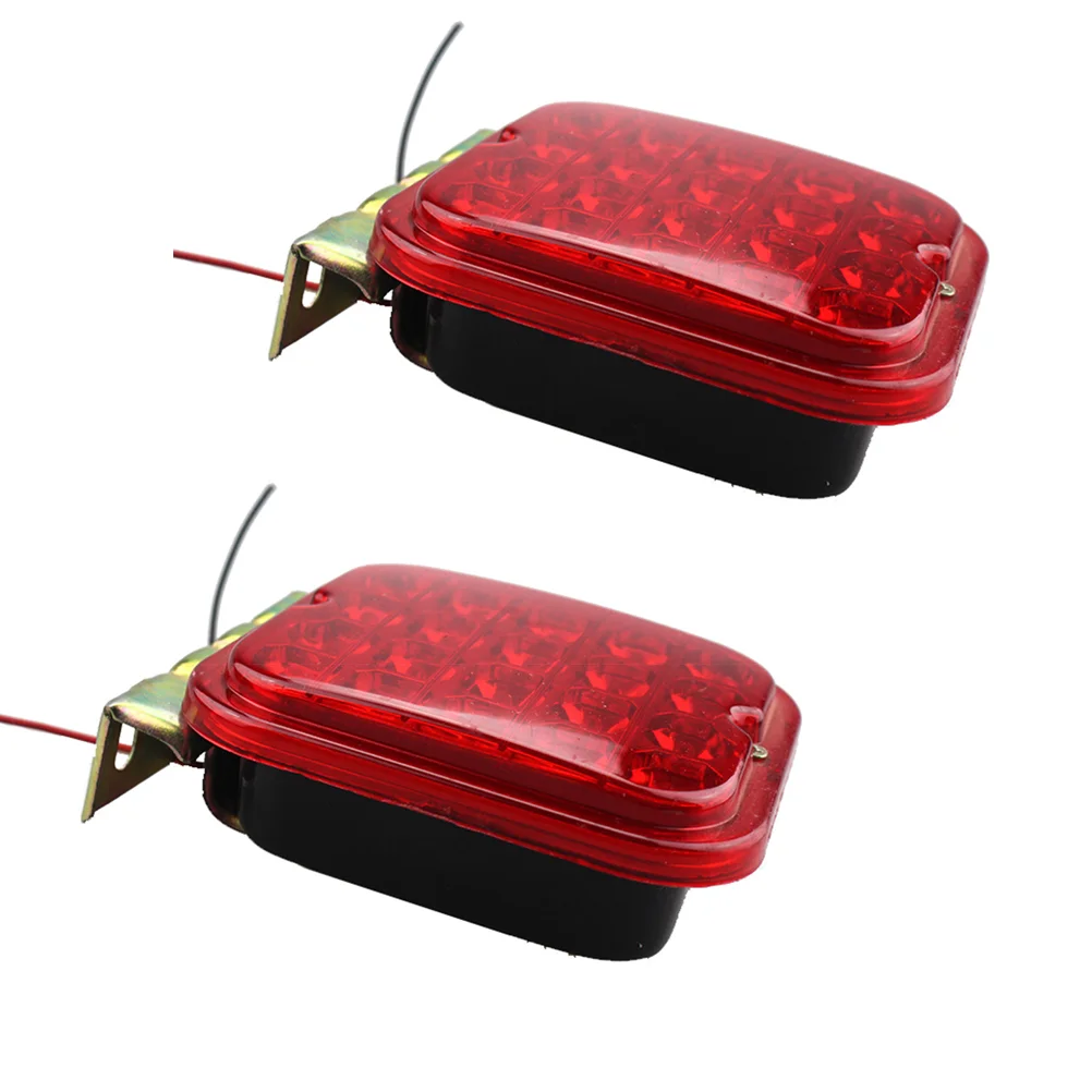 

1 Pair 20 LEDs Car Fog Lights Practical Back Tail Light Lamp for Truck Trailer Lorry
