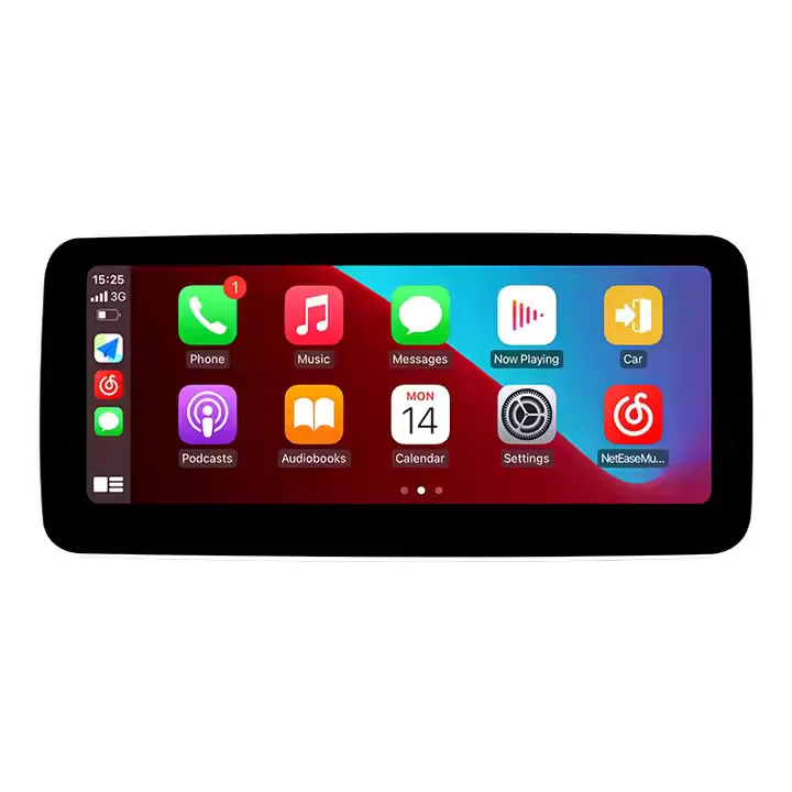 Автомобильный мультимедийный сенсорный экран 10 25 дюйма 1920*720 Android 12 для Benz A Class W176