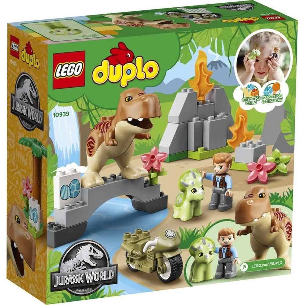 Конструктор LEGO DUPLO Побег динозавров: тираннозавр и трицератопс 10939 |