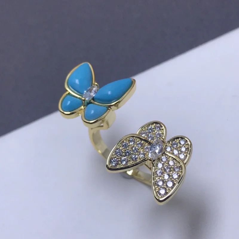 

Великолепные коктейльные кольца с цирконием и бабочкой для женщин, дизайнерские ювелирные изделия, роскошные кольца в стиле панк, модный топ, прекрасный подарок 5554