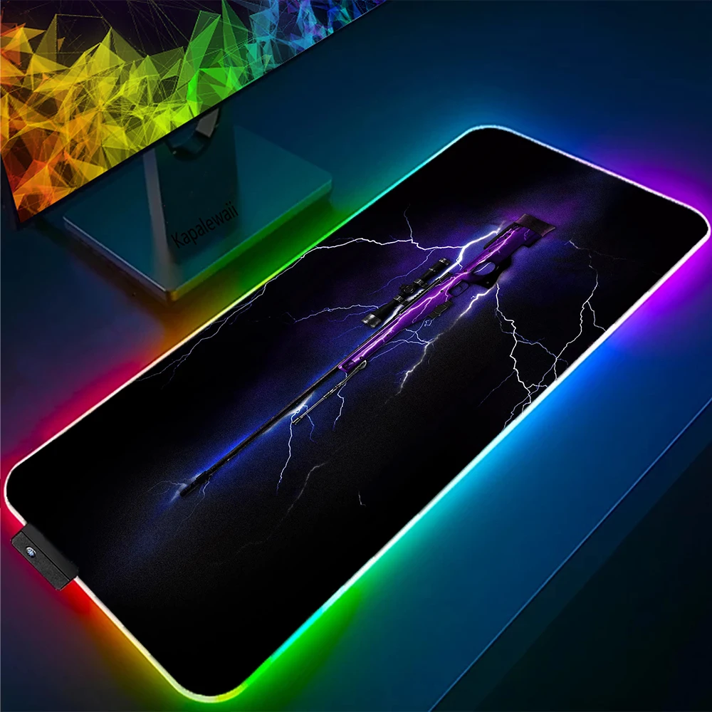 

Large RGB Mouse Pad Game CSGO Mousepad Pc Gamer LED Mouse Mat Gaming Big Table Pads Backlit Desk Mats Keyboard Mat XXL 90x40cm