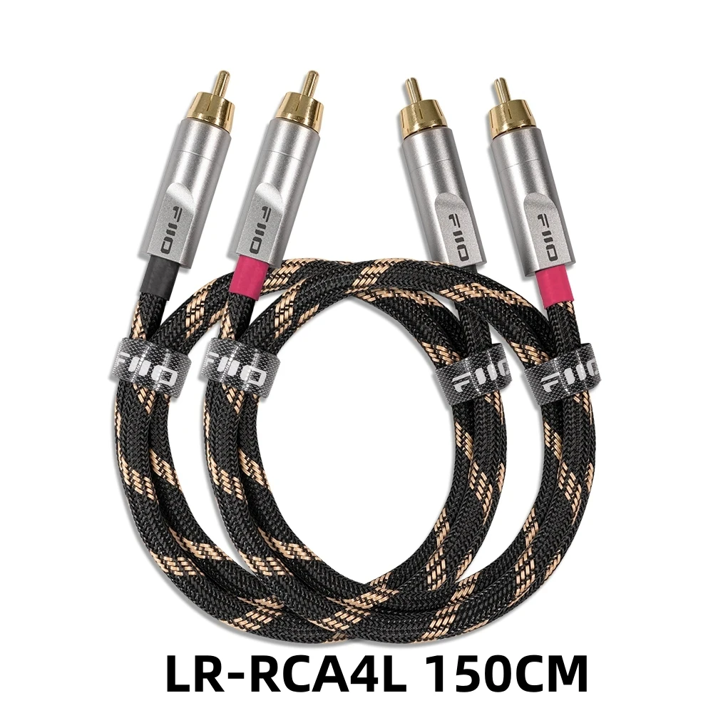Фото FiiO LR-RCA4 Dual RCA 5N посеребренный аналоговый аудиокабель из чистой меди №3
