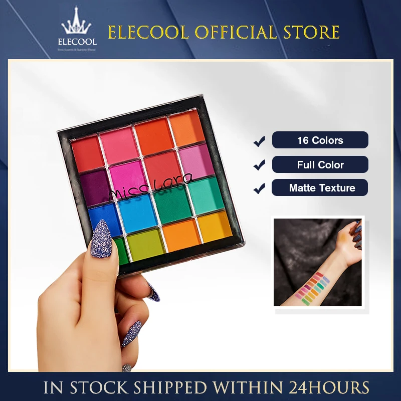 

NEW 16 Color Eye Shadow Palette Colorful Artist Shimmer Glitter Matte Pigmented Powder Pressed Eyeshadow Makeup Kit