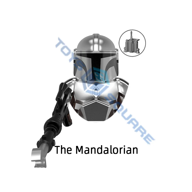 Конструктор DISNEY Ahsoka Dark Trooper мандалориан муфф Гидеон Боба Фетт люк джейвис модель
