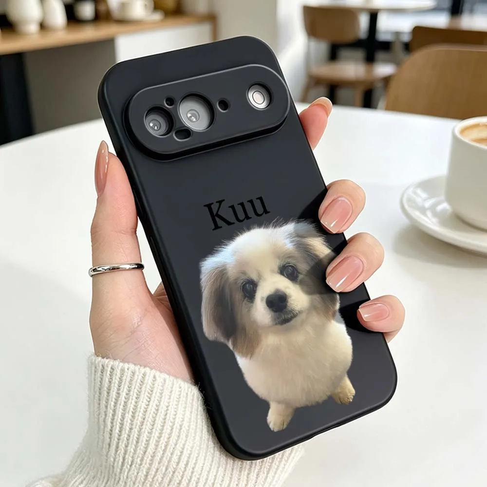 Фото Черный мягкий силиконовый чехол Miru Brown Poodle для Google Pixel 6 6A 7 7A 8 8A 9 10 10A Pro XL 2024 5G №5