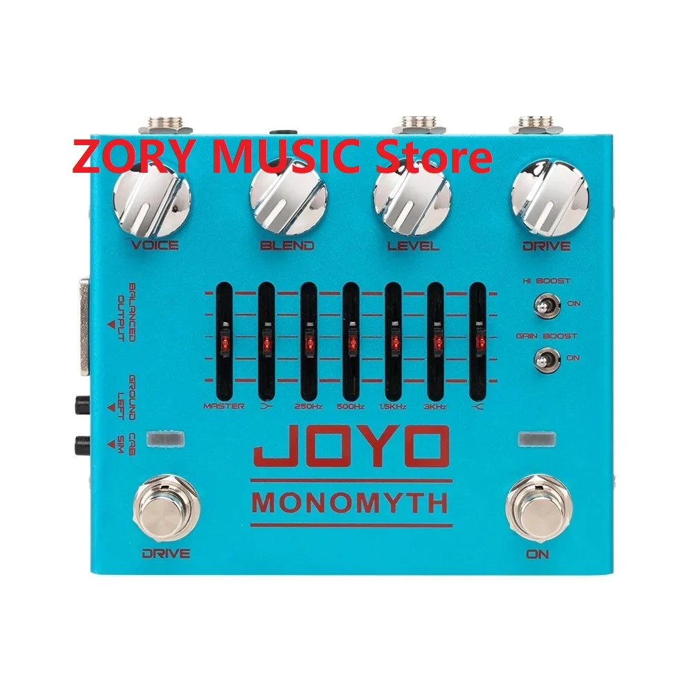 

JOYO R-26 MONOMYTH Bass Preamp Effect Pedal Overdrive Channel with 6 Band-graphic EQ Offers Real Amplifier Simulation Tone