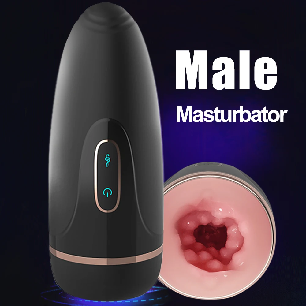 

Sex Toys For Men Real Pussy Masturbators Male Big Soft Silicone Vagina Voice Interaction 7 Speeds Strong Vibration