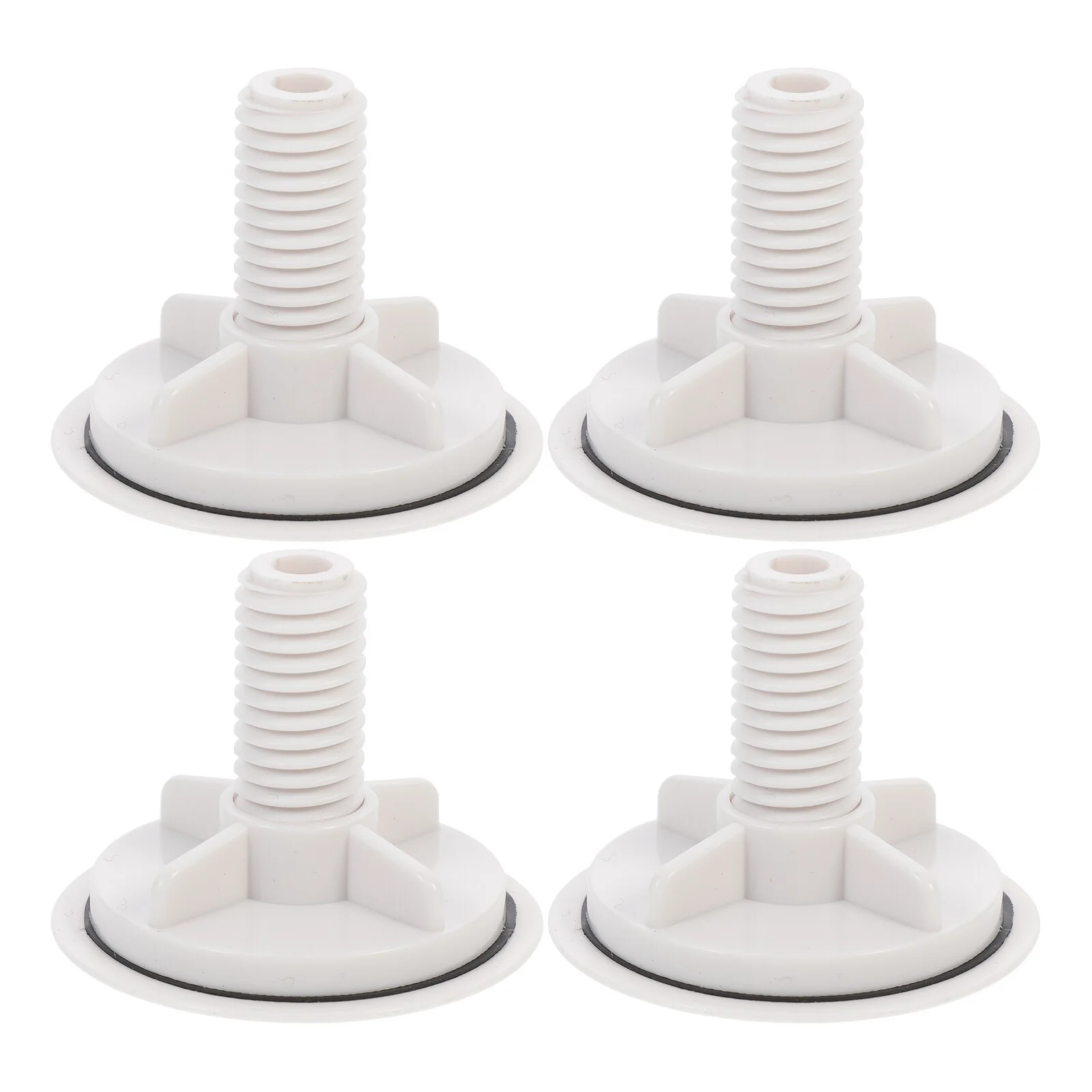 

4 Pcs Decorative Sink Cover Wash Basin Kitchen Tap Hole Covers Stopper Sealing Caps Washing Plastic Plate Plug Metal
