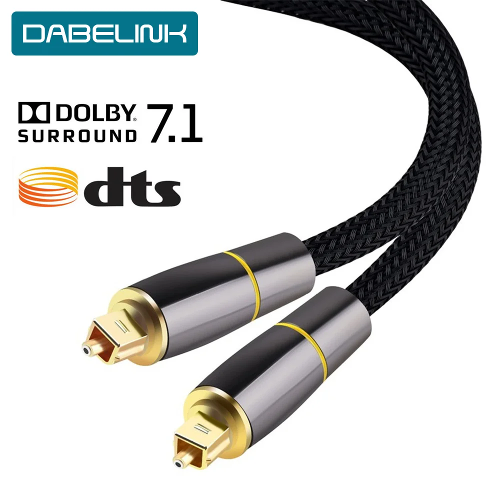 Coaxial SPDIF Cable Dolby 7.1 Soundbar 5.1 Digital Optical Audio Cable Toslink Fiber Cable for Amplifiers Player Xbox 360