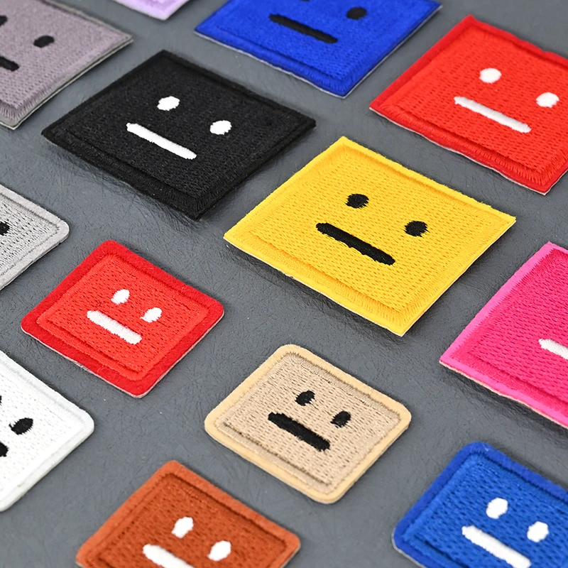 без выражения вышивка патчи аппликация ткани пришить ткань покер лицо для одежды