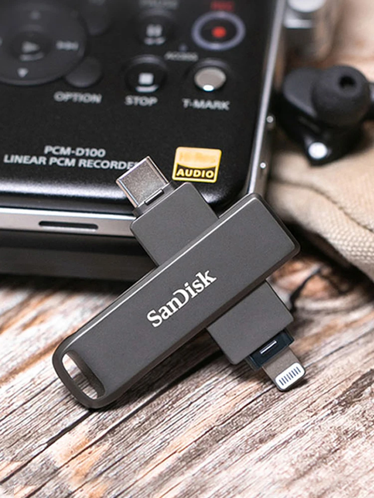 SanDisk iXpand Flash Drive Luxe 64 Гб 128 ГБ 256 металлический компактный накопитель с шифрованием