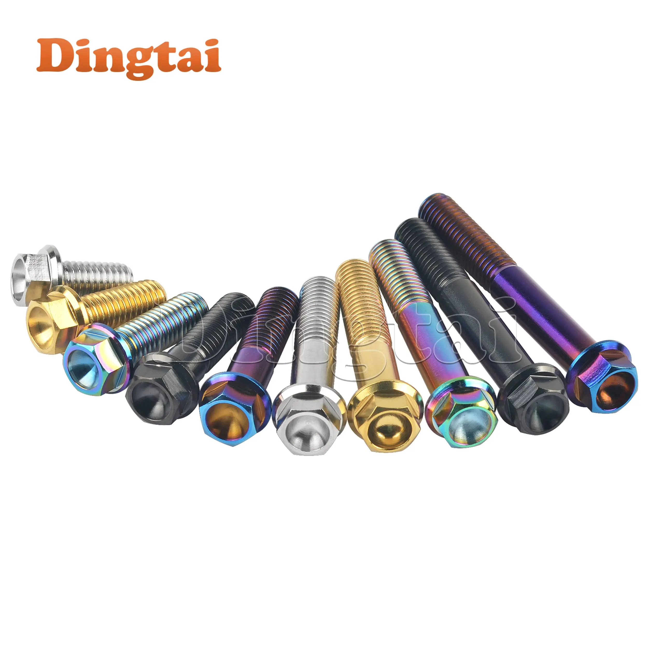Титановый фланцевый болт Dingtai M8x1520253035404550556065 мм для автомобилей, мотоциклов (art.: 3920d45fddd58) - 3920d45fddd58