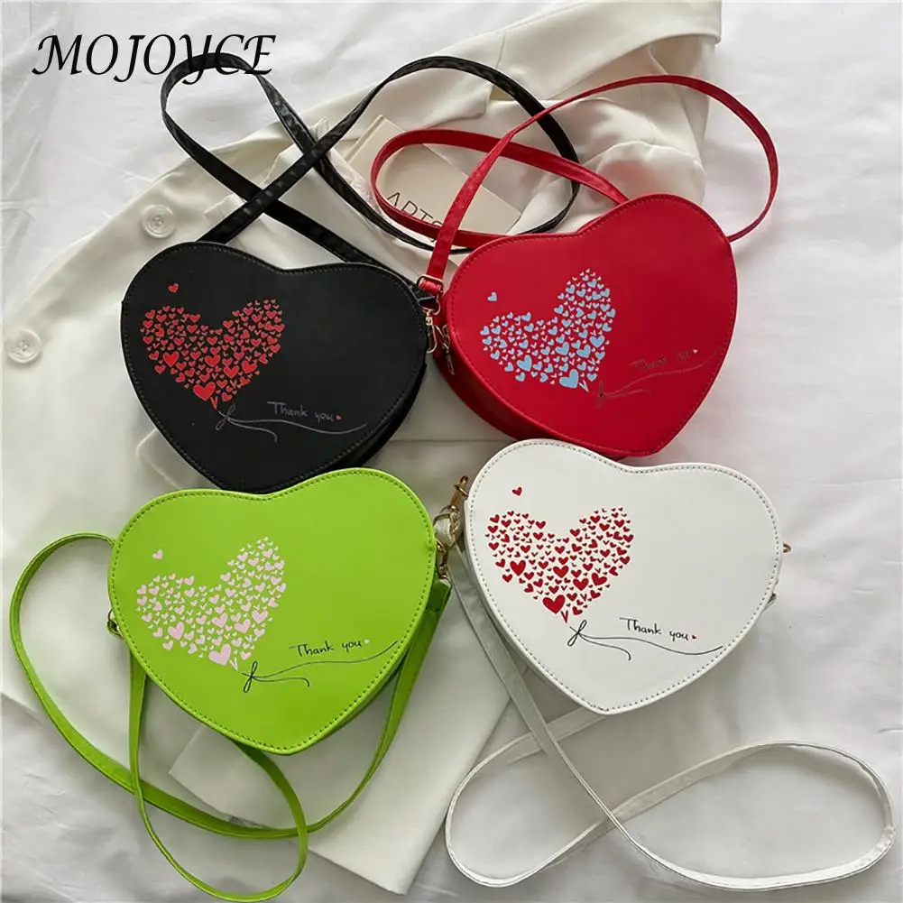 

Модная сумка через плечо в форме сердца Love, маленькие сумки на плечо для женщин, женский дорожный клатч из искусственной кожи, кошелек для те...