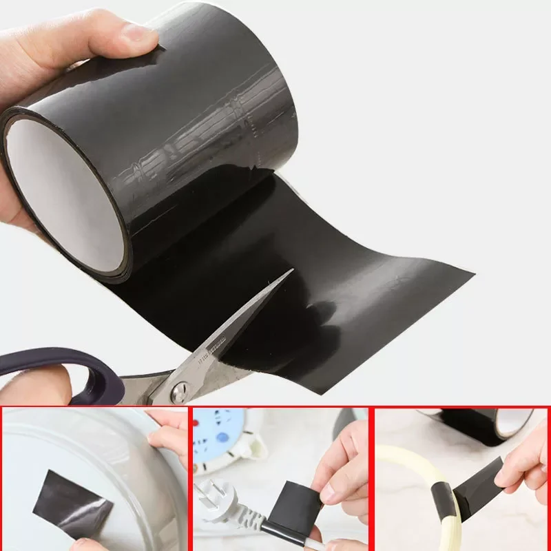 

NEW 1.52m Super Strong Waterproof Tape Stop Leaks Seal Repair Tape Adhesive Insulating Duct Tape Outdoor Garden Leakage Repair