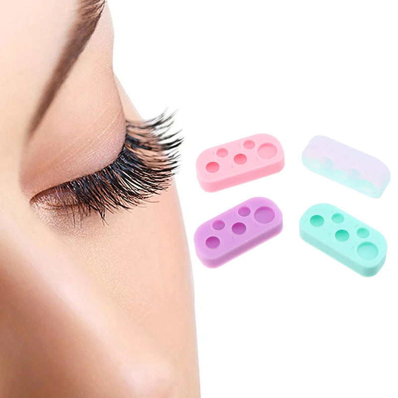 Мини-силиконовая палитра с 5 отверстиями для подъема ресниц оттенок бровей