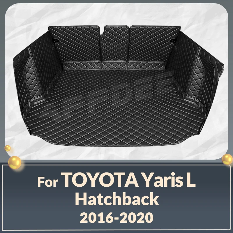 

Auto Full Coverage Trunk Mat For Toyota YARiS L hatchback 2016-2020 19 18 17 Car Boot Cover Pad Interior Protector Accessories
