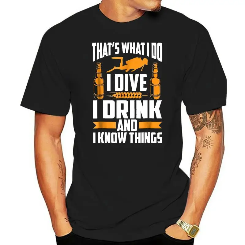 

Горячая Распродажа 2022, новая мужская футболка с надписью «I Dive I Drink And I'm футболка для дайвинга», футболка с круглым вырезом