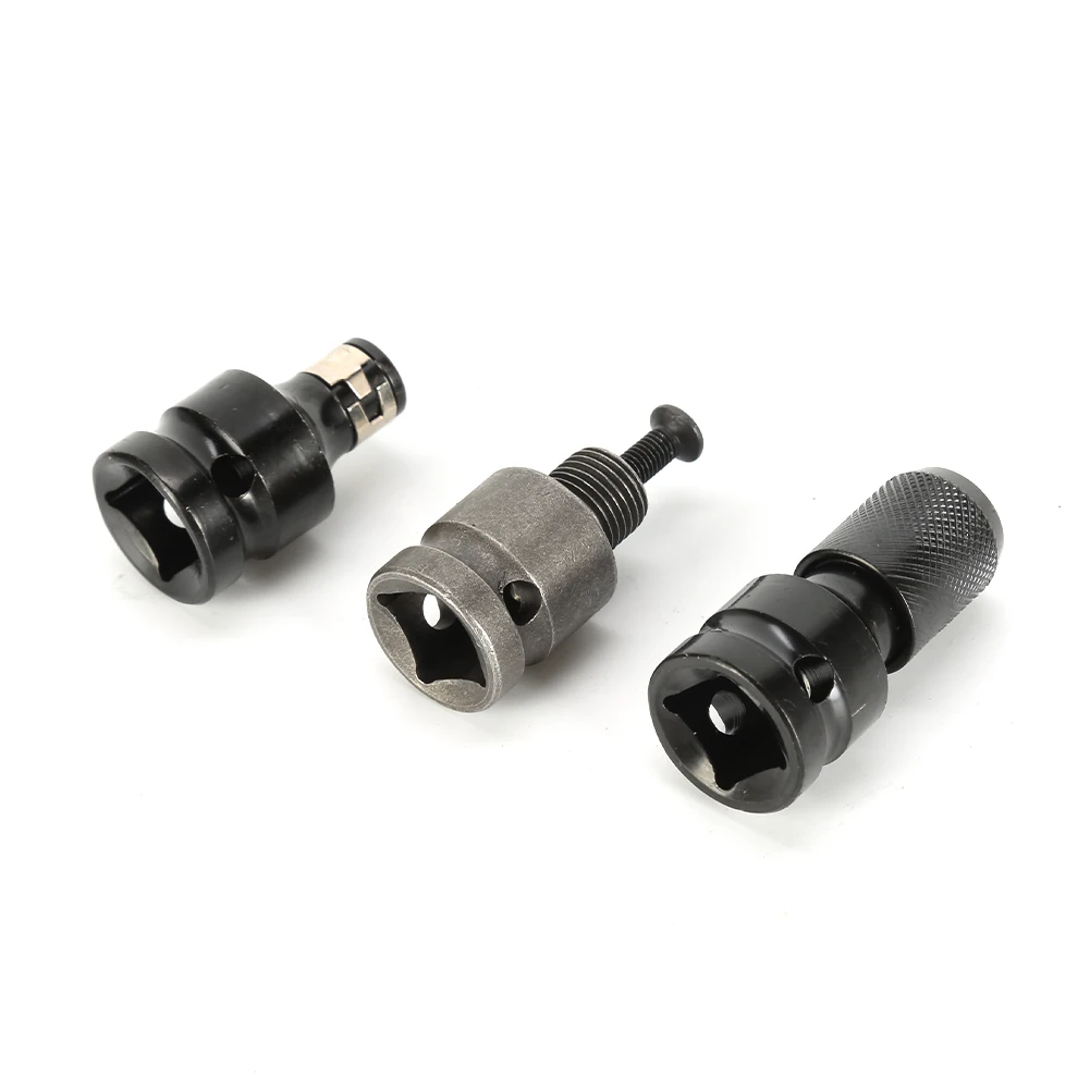 

Hex Drill Chuck Hex Socket Adapter Quick Release Converter Socket Adapter Steel 3pcs Converter Tool For Impact Wrench