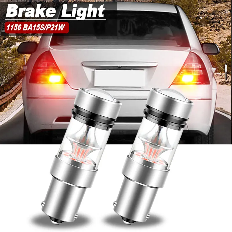 

2x Светодиодная лампа стоп-сигнала P21W BA15S 1156 Canbus без ошибок для Ford C Max 1 Fiesta Focus 4 Galaxy Ka + 2014-2021 Mondeo 2 3