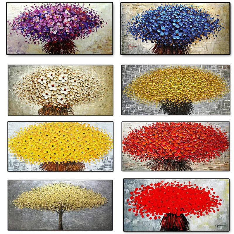 

Abstract Flower Canvas Painting Posters and Prints Modern Wall Art Decorative Pictures Cuadros for Living Room Home Decor