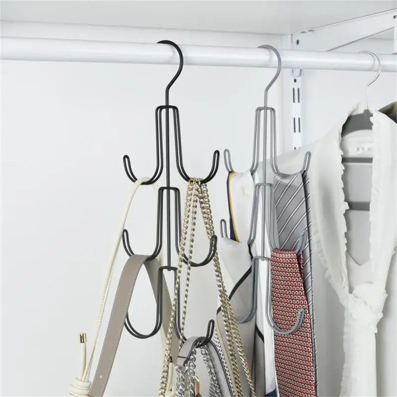 

Rotated Handbag Storage Hooks Clothes Bag Rack Hanger Organizer Bag Hanger Closet Ties Scarf Hanging Rack Closet Hanger