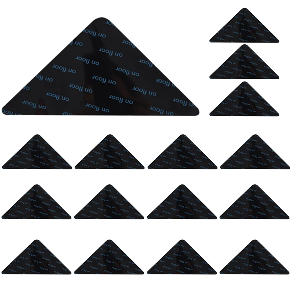 

16Pcs/set Triangle Washable Reusable Rug Gripper Anti-skid Rubber Mat Non Slip Patch Tape for Tile Floors Carpets Corners Pad