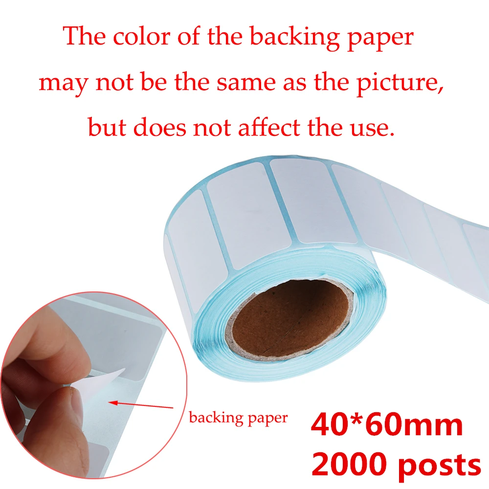 

Thermal Label Sticker Paper Supermarket Price Blank Barcode Label Direct Print Waterproof Print Supplies 500pcs/Roll Adhesive