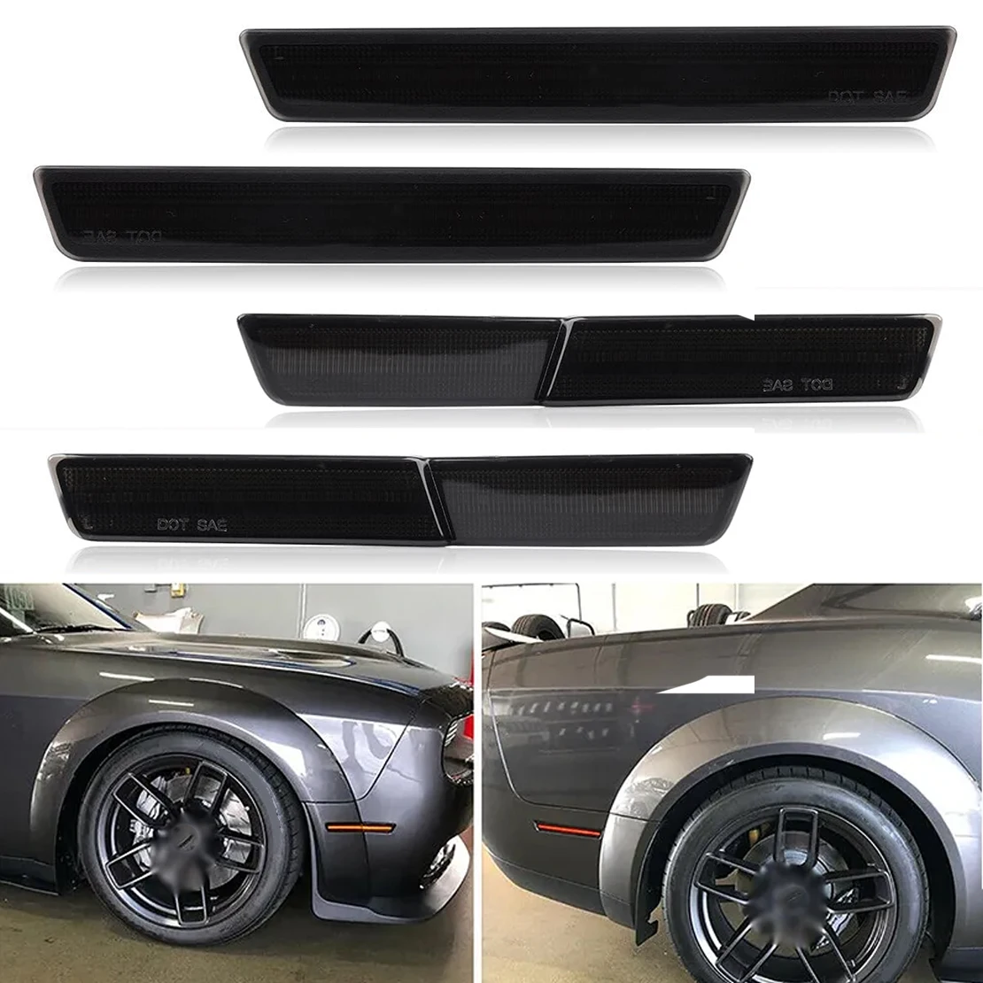 

4 шт., задние и Передние боковые фонари