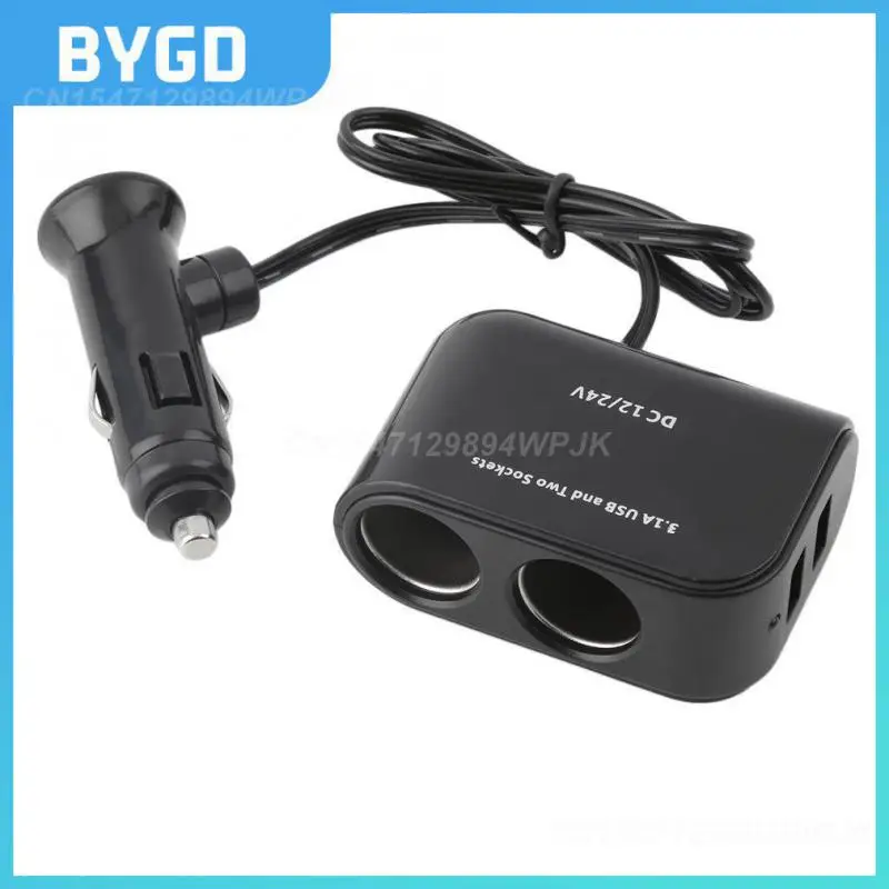 

Auto car Sockets Car Cigarette Lighter Adapter Splitter kit 3.1A Output Power 2 USB Car Charger 12V/24V car styling accessories