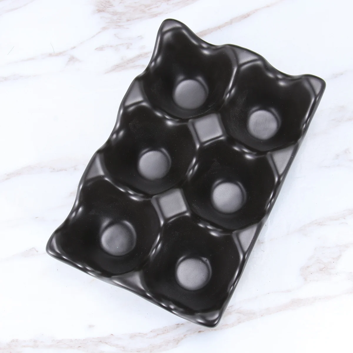 

Egg Holder Tray Ceramic Storage Organizer Refrigerator Container Countertop Fridge Chicken Kitchenpractical Porcelain Grids