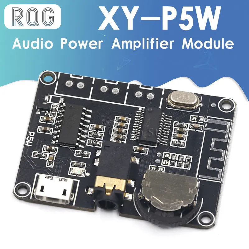 

5W+5W PAM8406 Bluetooth 5.0 DC3.7-5V stereo audio power amplifier module XY-P5W for Arduino diy kit