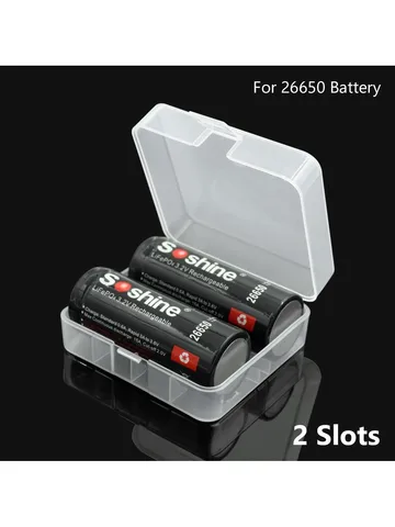 2023 Новая оптовая продажа 26650 Чехол для батареи Держатель Коробка для хранения 2x26650 Перезаряжаемые батареи Квадратные пластиковые коробки Контейнер