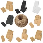 100-300 шт., бирка из крафт-бумаги с струнами