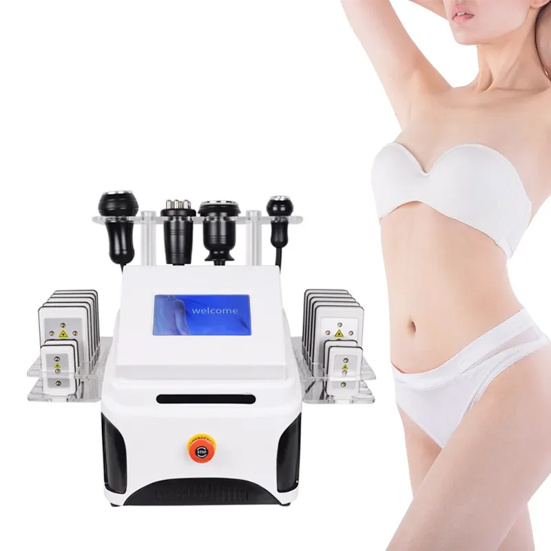 

2023 NEWEST Portable 40K Cavitation Machine Professional 5 in 1 for Body Slimming R/F L-aser Fat Burner Face Lifting For Salon