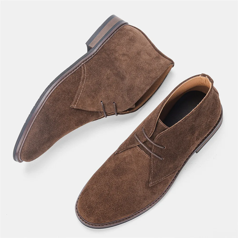 Suede Chukka Boots for Men Boots Man Shoes Platform Boots Cowboy Boots Combat Boots  Ankle Boots Motorcycle Boots Chelsea Boots