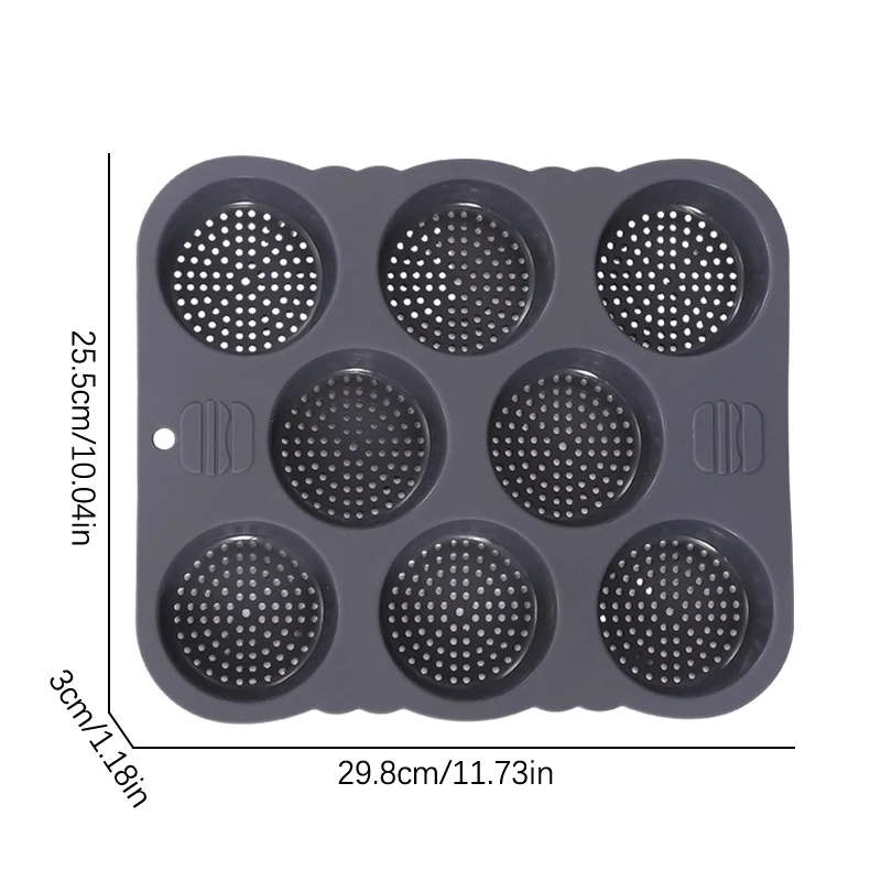 Сковорода для гамбургеров 8 ячеек многоразовые антипригарные формы и булочек