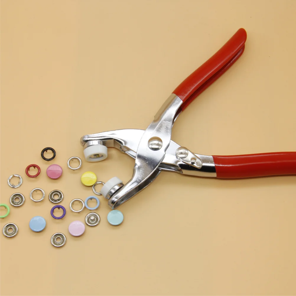 

100pcs 10 Colors Metal Ring Button Buttons Snap Button Fastener Sewing Snaps Craft Fastener Snap