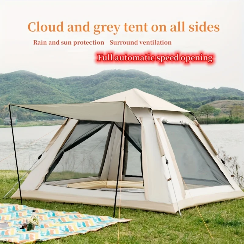 

[Flash Deal]Outdoor Portable Automatic Tent for 3-4 People Camping Rainproof Accessories[US Stock]