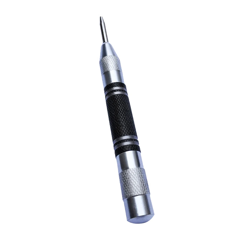 Automatic Center Punch Locator Silver Black Pin Spring Loaded Mark Hole for Marking Positioning Tool | Инструменты