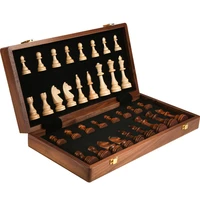 professional chess set luxury sacred geometry wooden thematic chess educational entertainment ajedrez madera board games
