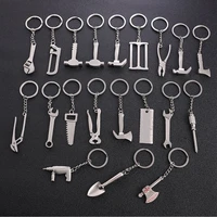 keychains for men car bag keyring combination tool portable mini utility pocket clasp ruler hammer wrench pliers shovel
