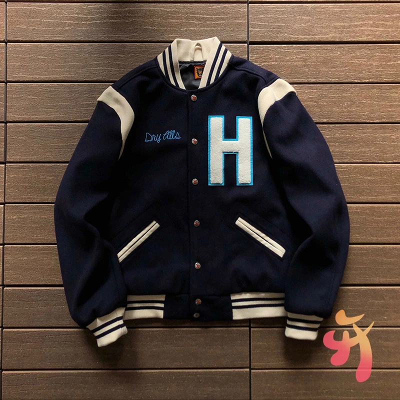 

Куртка мужская шерстяная в стиле ретро, трендовая бейсбольная форма, большие размеры, для мужчин и женщин