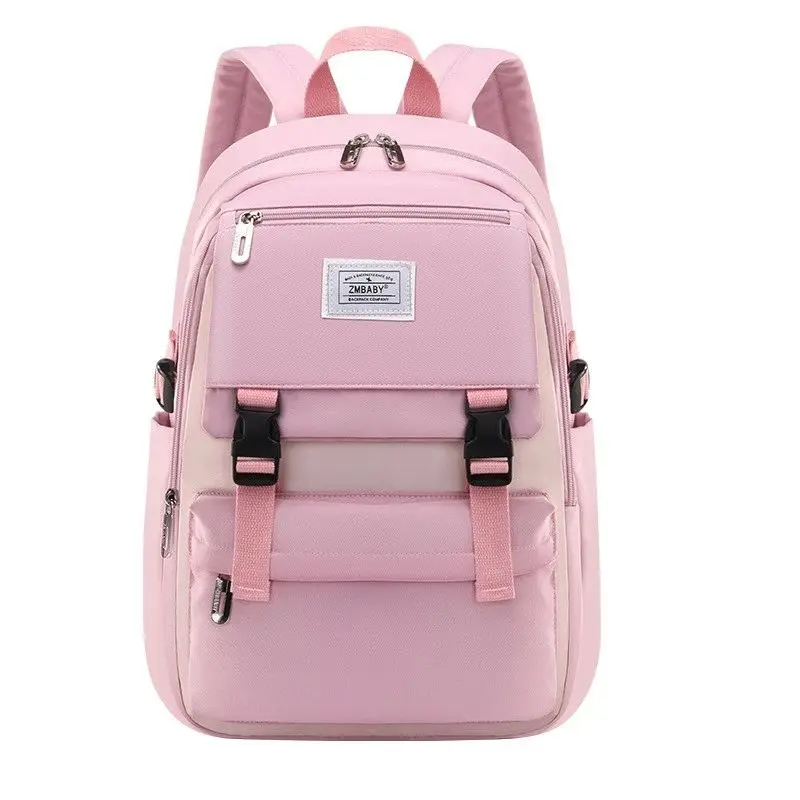 Student Multi-Color Waterproof School Backpack High School Bags for Girls Teenage Girl Large Capacity Campus Backpack