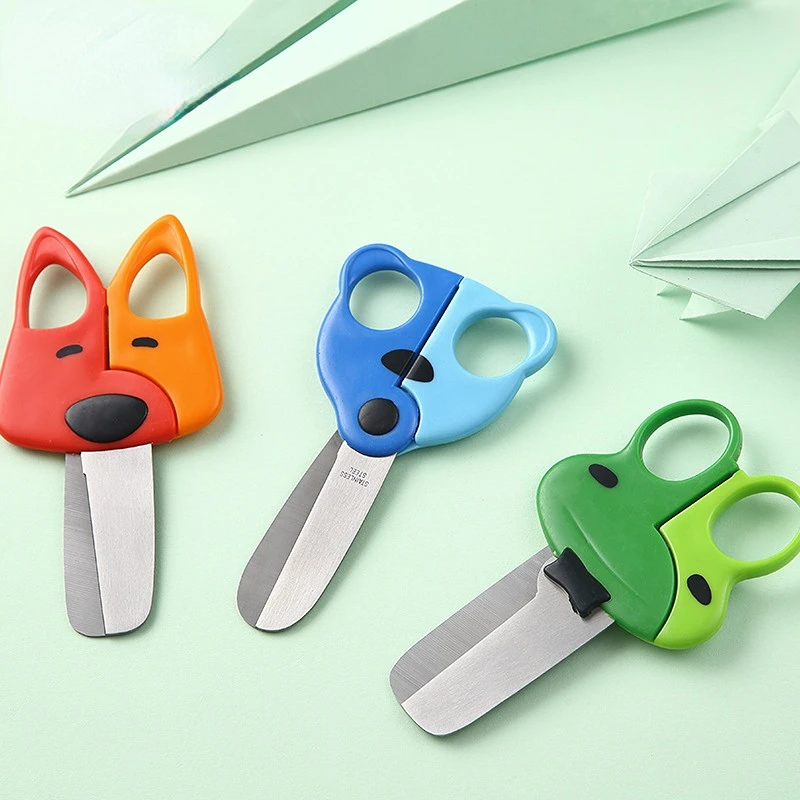 Cartoon Animal Stainless Steel Scissors Children's Cartoon Hand Scissors Household Children's Scissors
