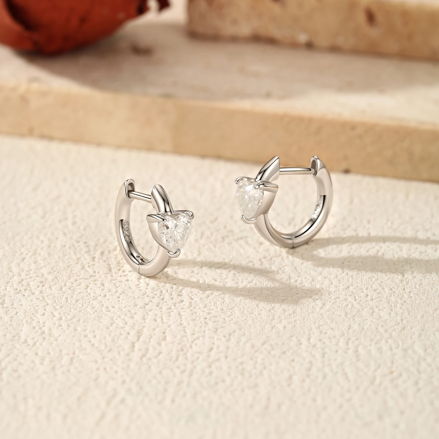 Серьги-кольца MODIAN Delicate Clarity Moissanite из стерлингового серебра 925 пробы с лабораторными бриллиантами для женщин, изысканные ювелирные изделия, подарки (art.: 3920da4e46875) - 3920da4e46875