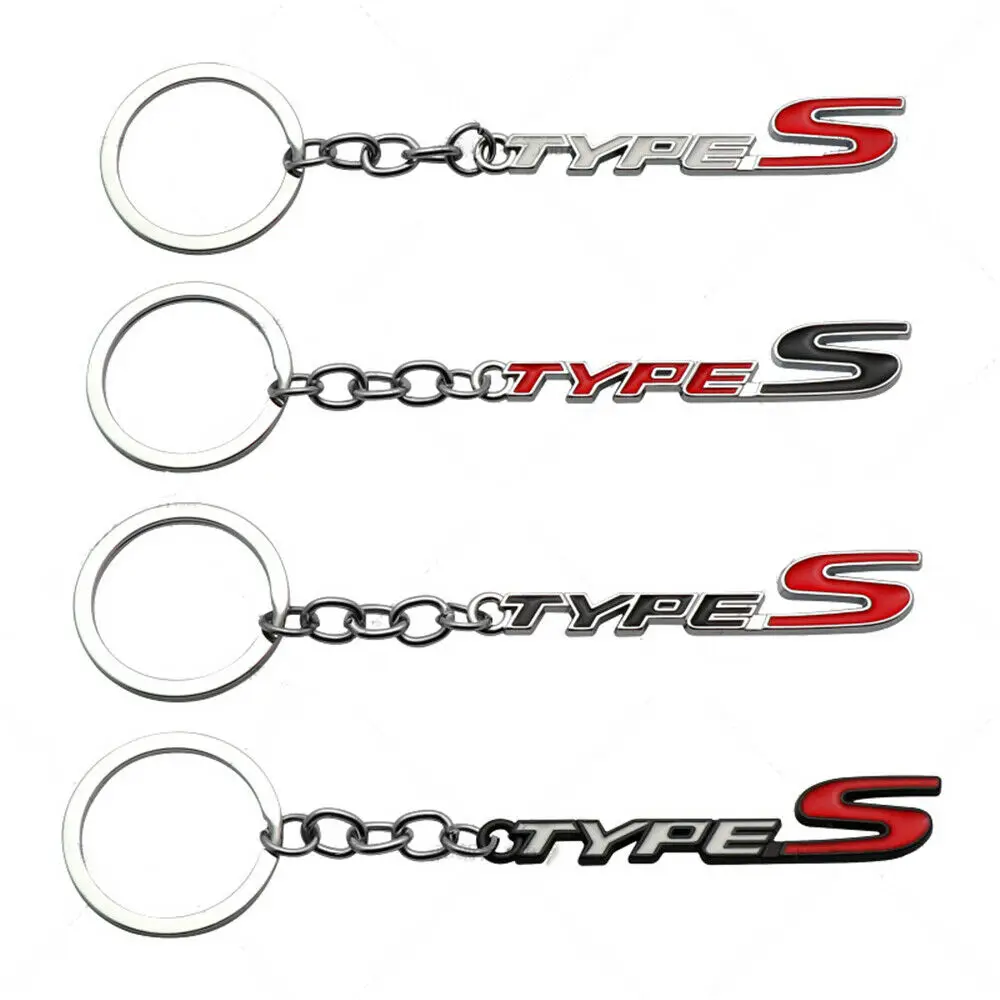 

Type S Logo Key Chain Keychain Key Ring Keyfob for Accord Acura Civic Integra GM Car Parts Keychain Decor Accessories