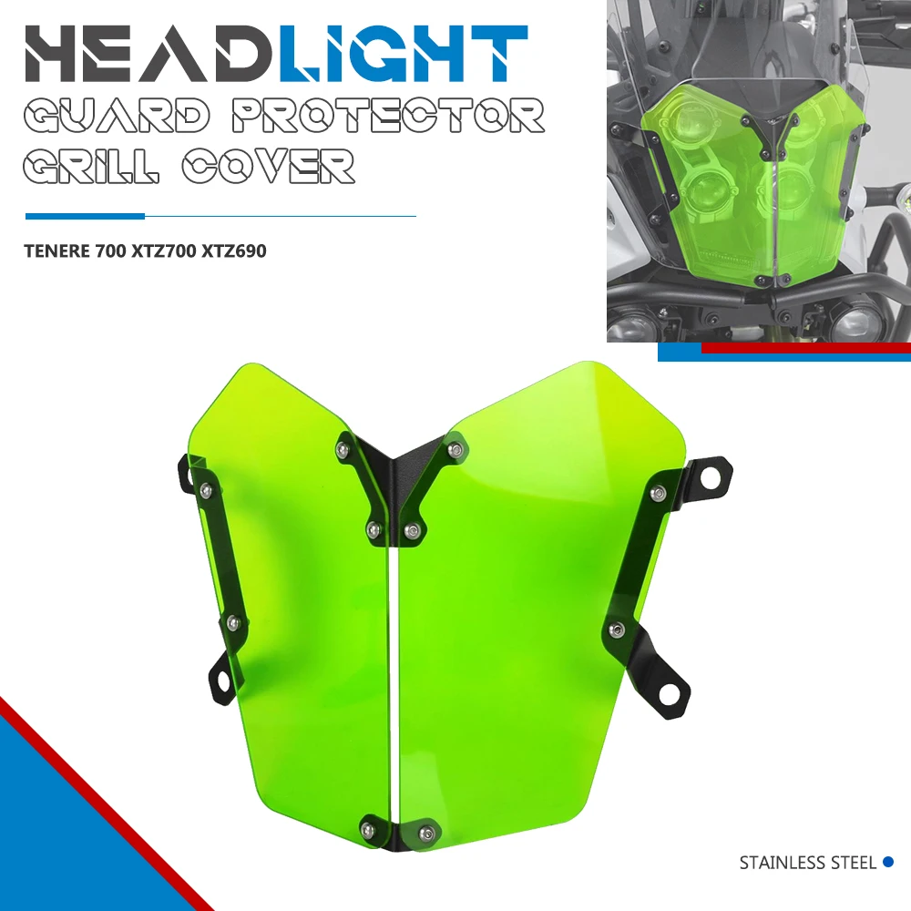 

Headlight Protection Grille For YAMAHA TENERE 700 XTZ700 XTZ690 t700 Headlight Shield Protector Headlamp Mesh Grill Cover Guard