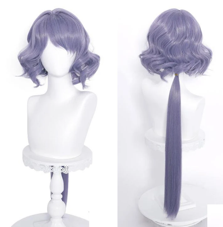 

Парик Синтетический термостойкий длинный из фиолетовых волос для косплея на Хэллоуин